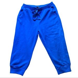 Fashion Nova crop sweatpants royal blue